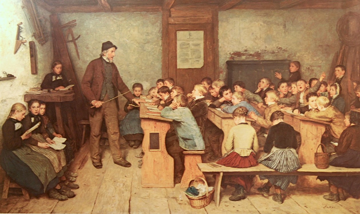 A escola da aldeia de Albert Anker