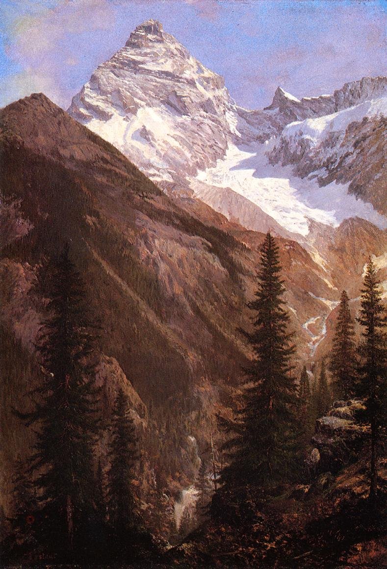Montanhas Rochosas Canadenses Glaciar Asulkan de Albert Bierstadt