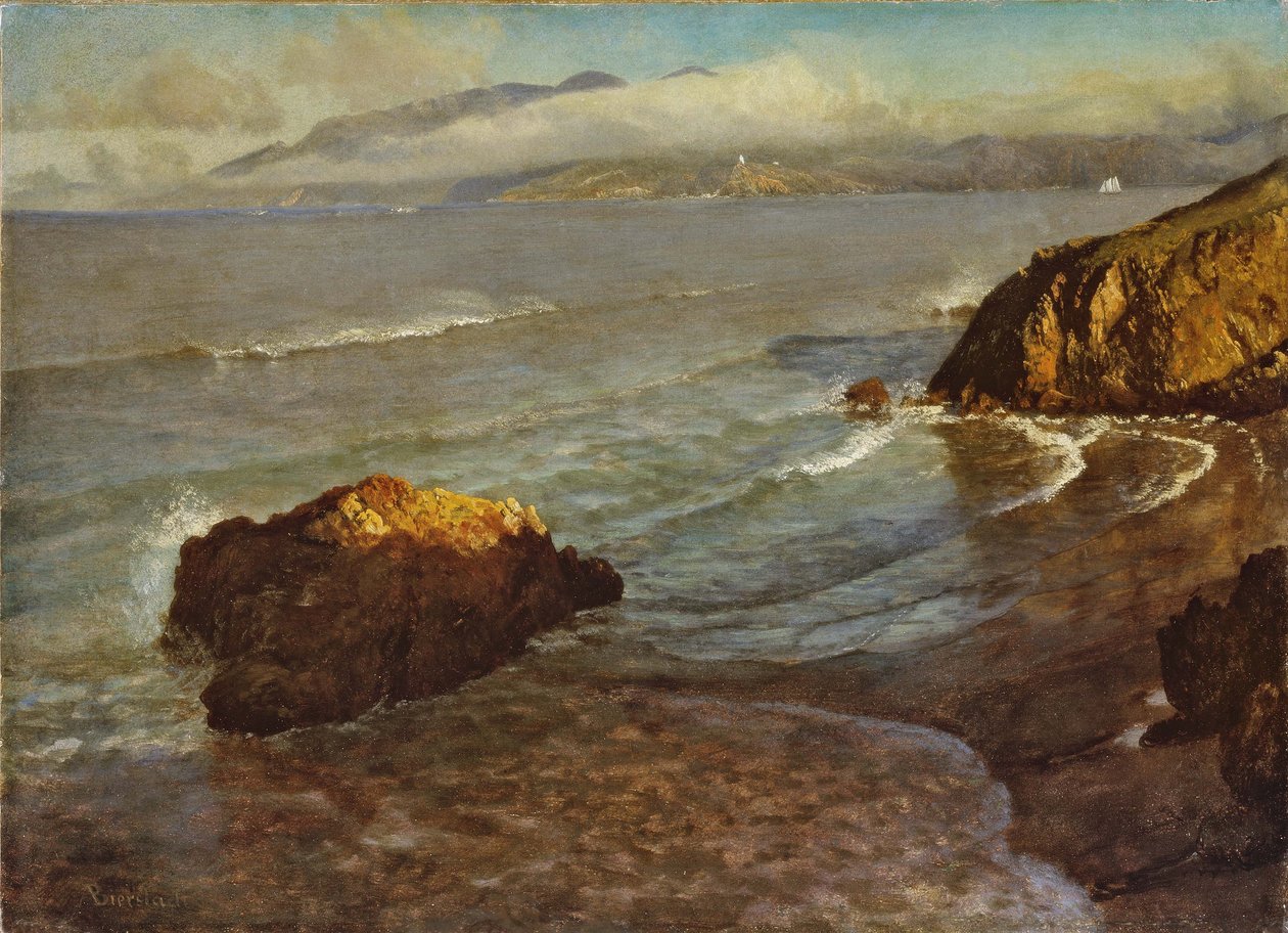 Entrada, para, a, portão dourado de Albert Bierstadt