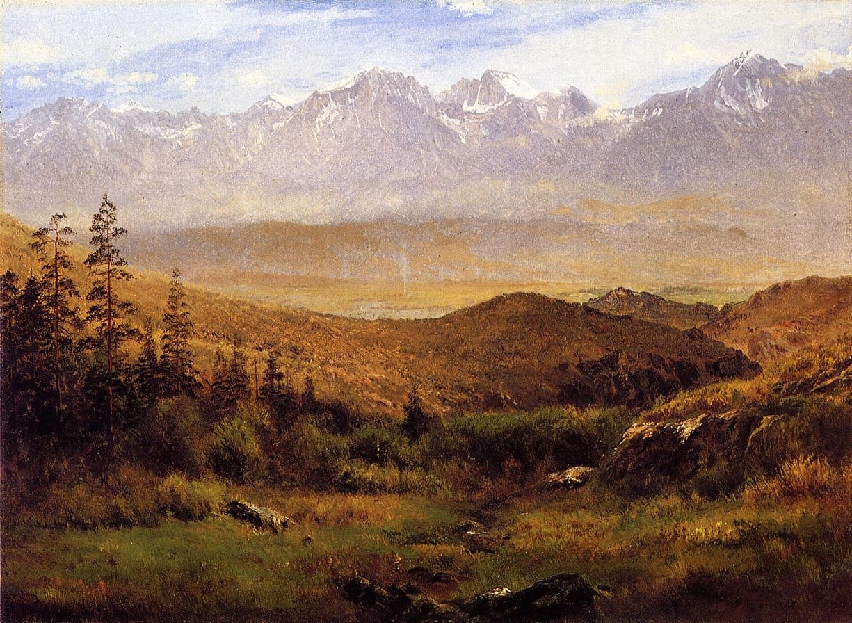 No sopé das montanhas de Albert Bierstadt
