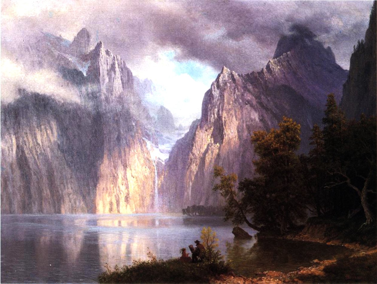 Na Sierra Nevada, c.1861 de Albert Bierstadt