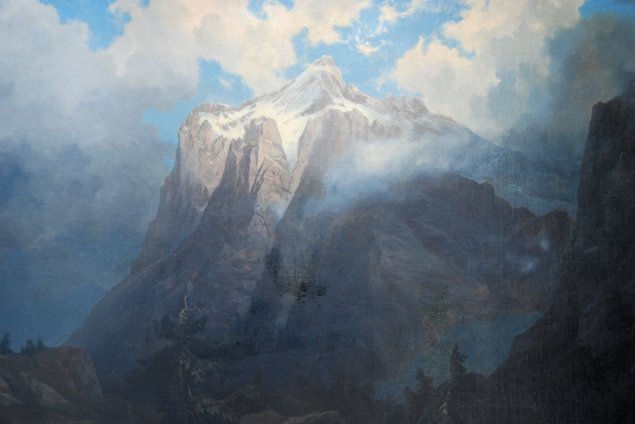 Mount Brewer de Kings River Canyon, Califórnia de Albert Bierstadt