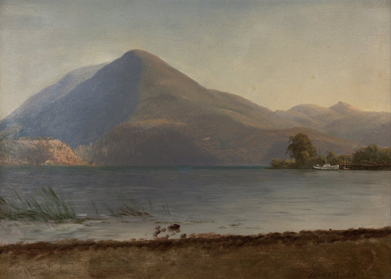 No Hudson de Albert Bierstadt