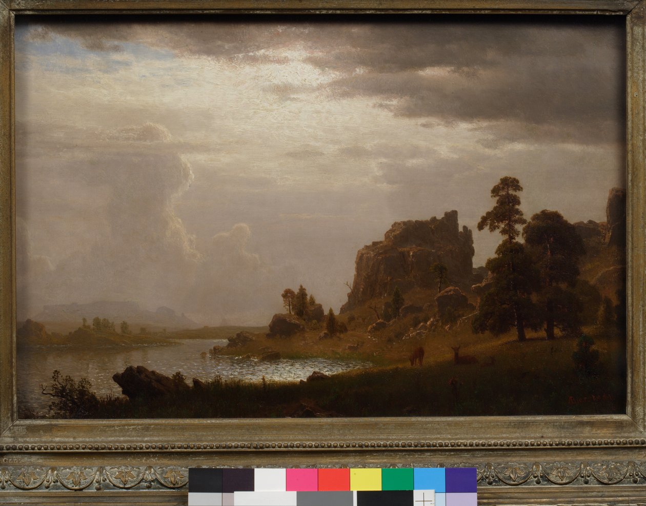 Na Sweetwater Perto do Portão do Diabo, Nebraska, 1860 de Albert Bierstadt