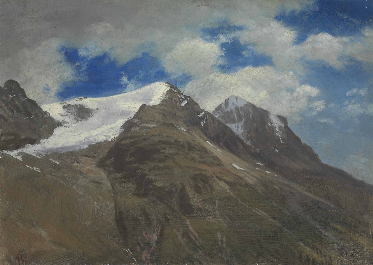 Picos nas Montanhas Rochosas de Albert Bierstadt