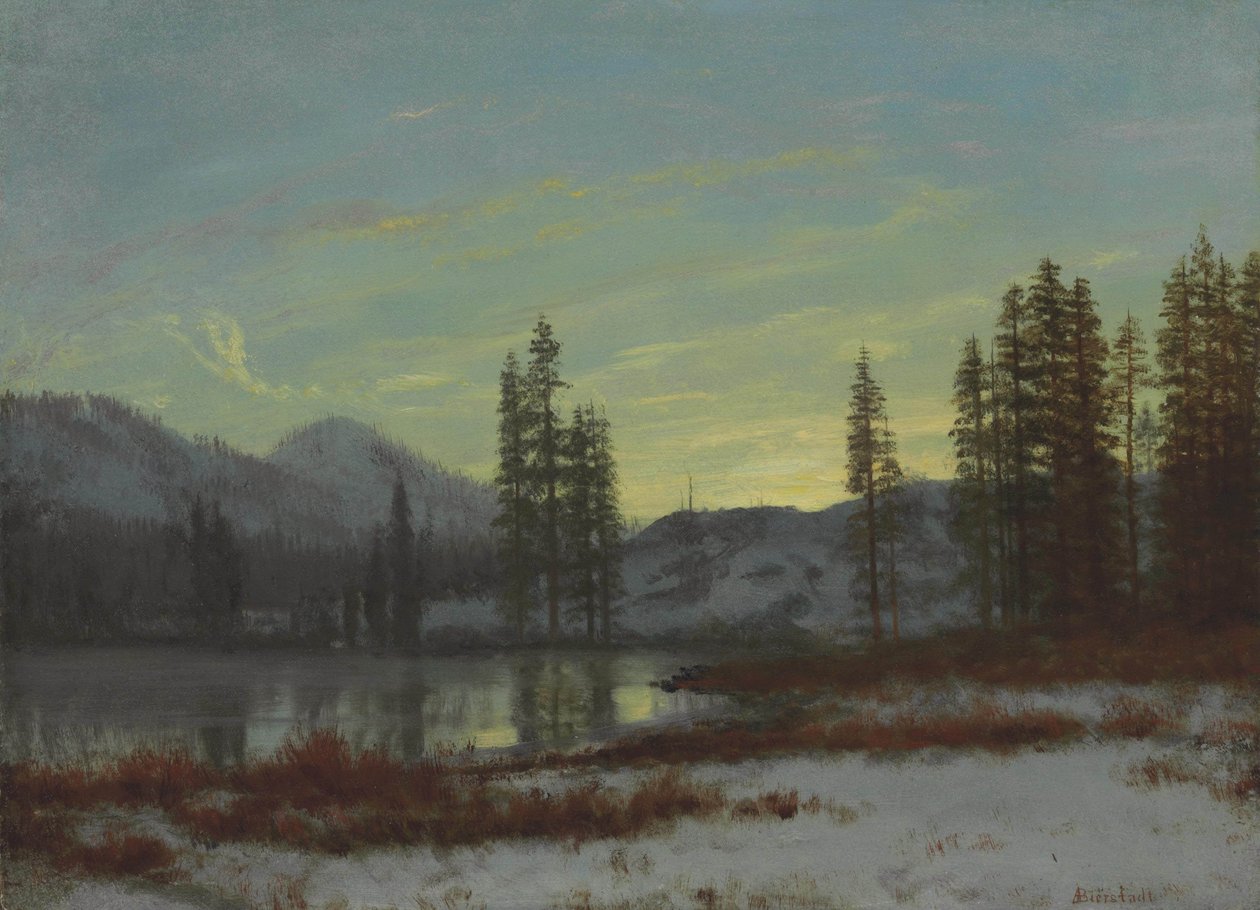 Neve nas Montanhas Rochosas de Albert Bierstadt