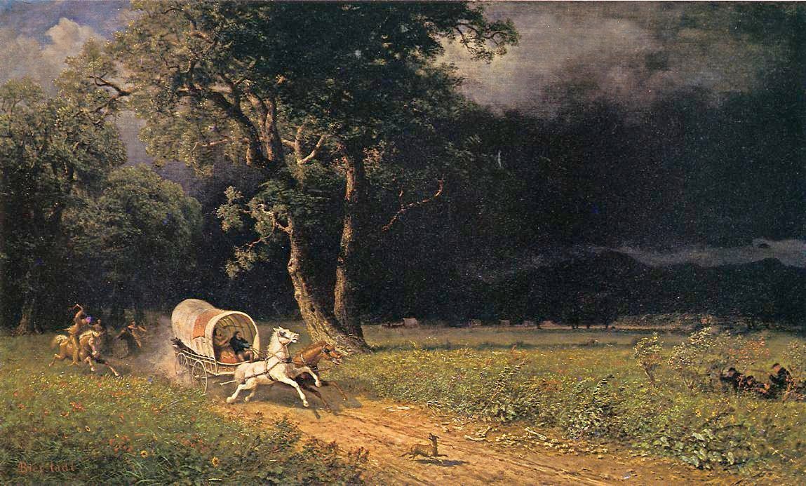A emboscada de Albert Bierstadt
