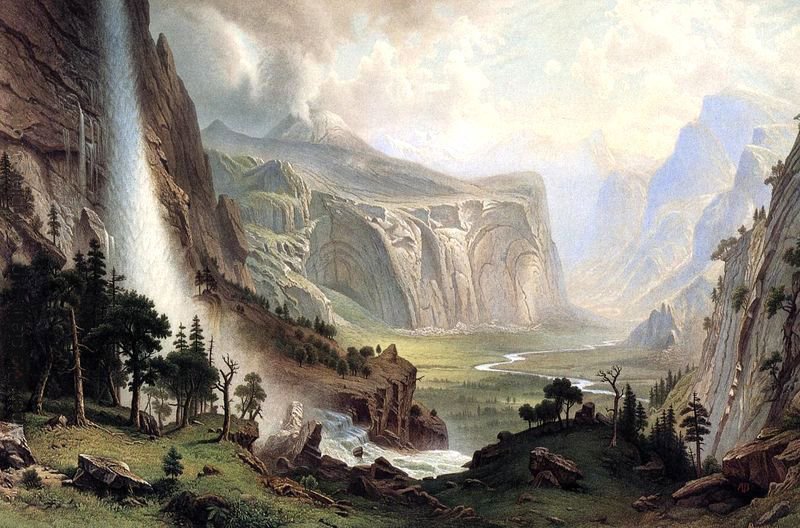 As cúpulas do Yosemite de Albert Bierstadt