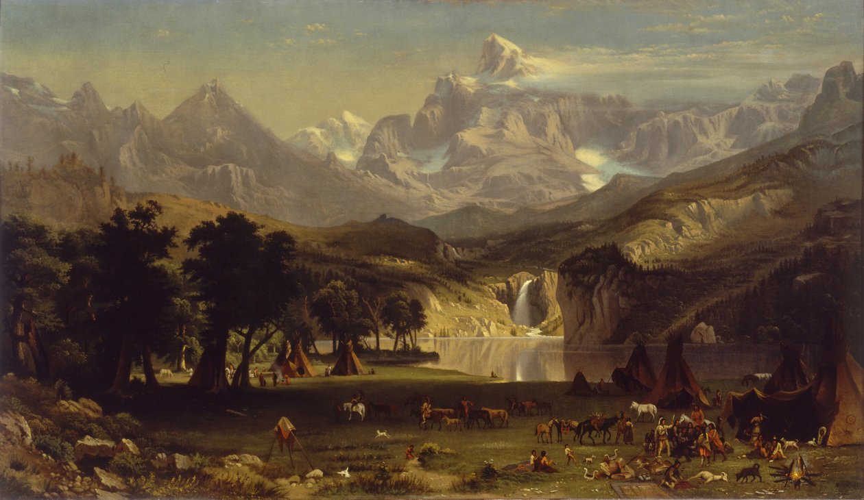 As Montanhas Rochosas, Landers Peak de Albert Bierstadt