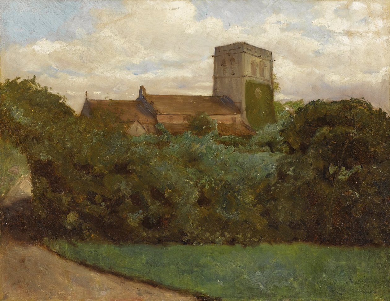 Igreja de Tottenham, Londres de Albert Bierstadt