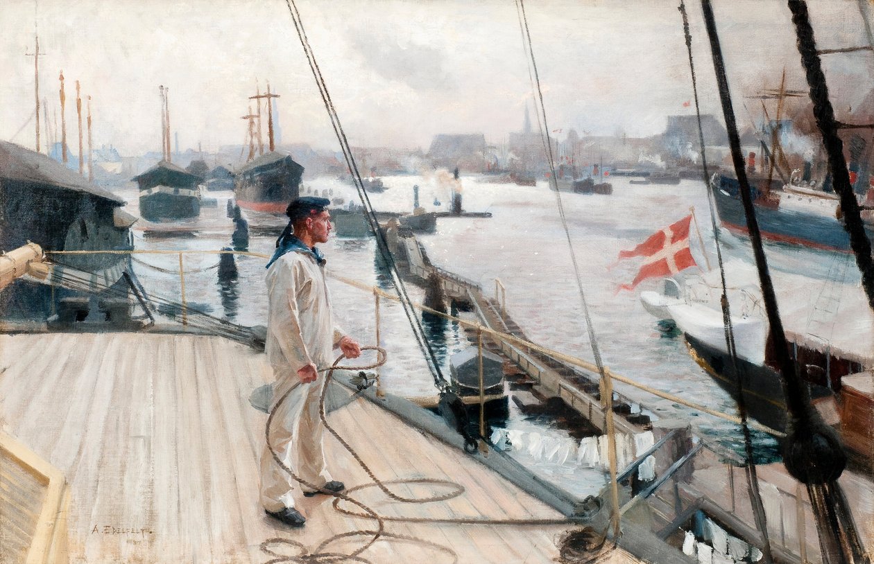 Do porto de Copenhague I.Svenska de Albert Gustaf Aristides Edelfelt