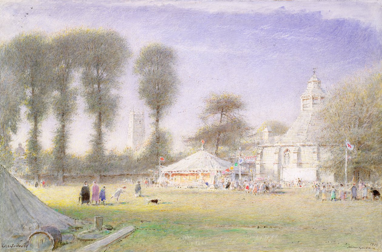 Feira de Glastonbury, 1925 de Albert Goodwin