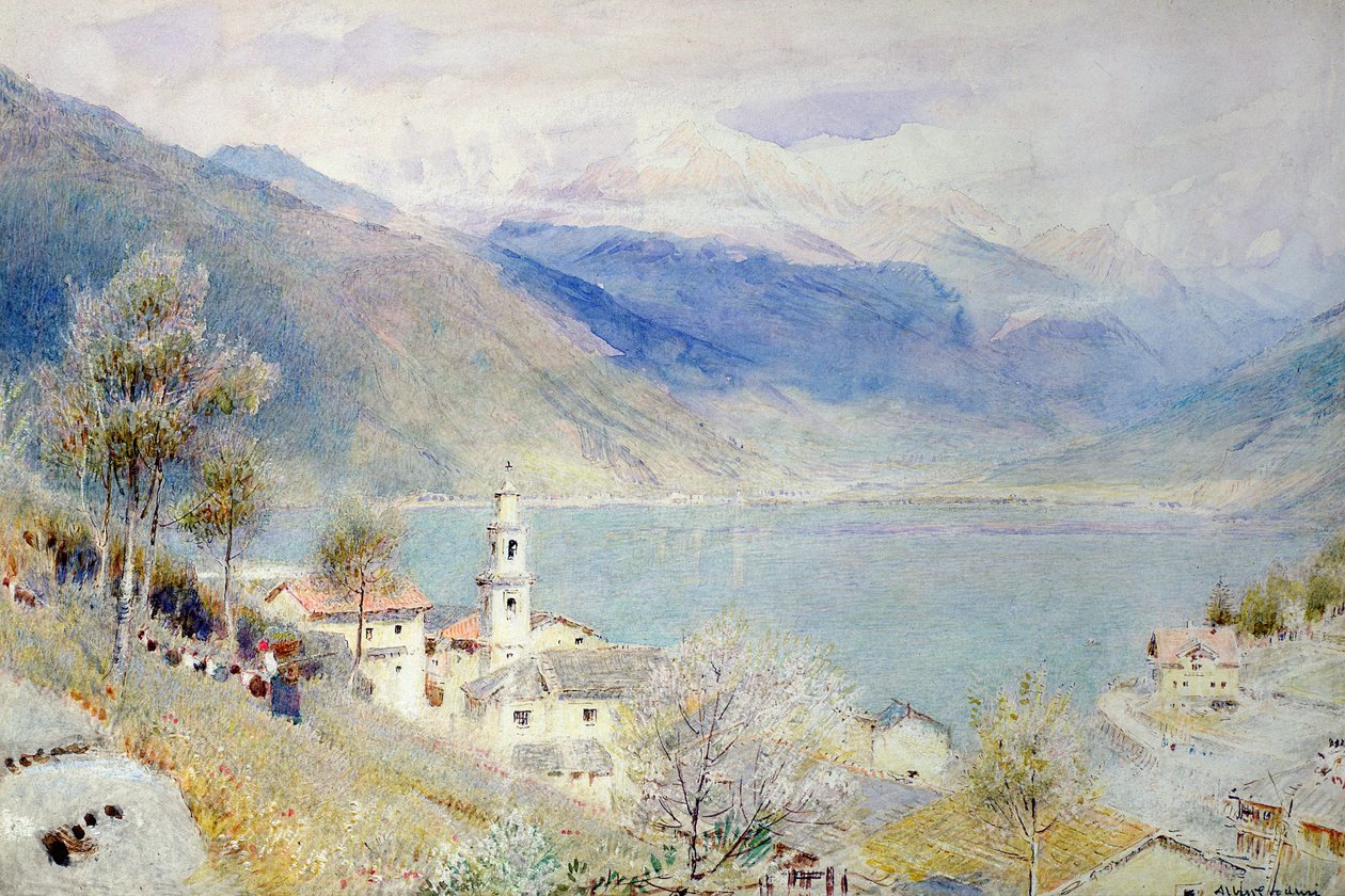 Cena do lago de Albert Goodwin