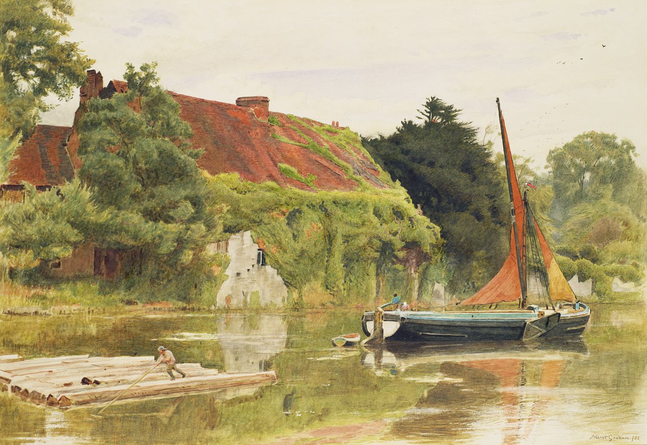 Os Frades, Aylesford, Maidstone de Albert Goodwin