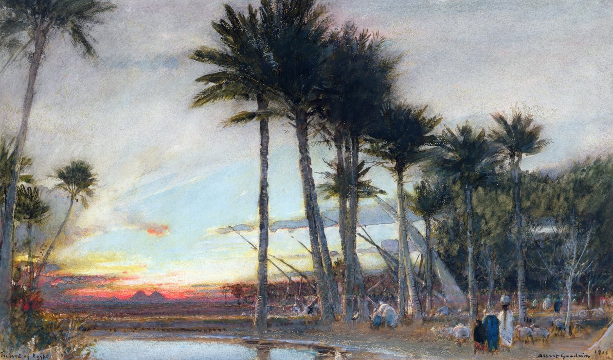 A terra do Egito, 1913 de Albert Goodwin
