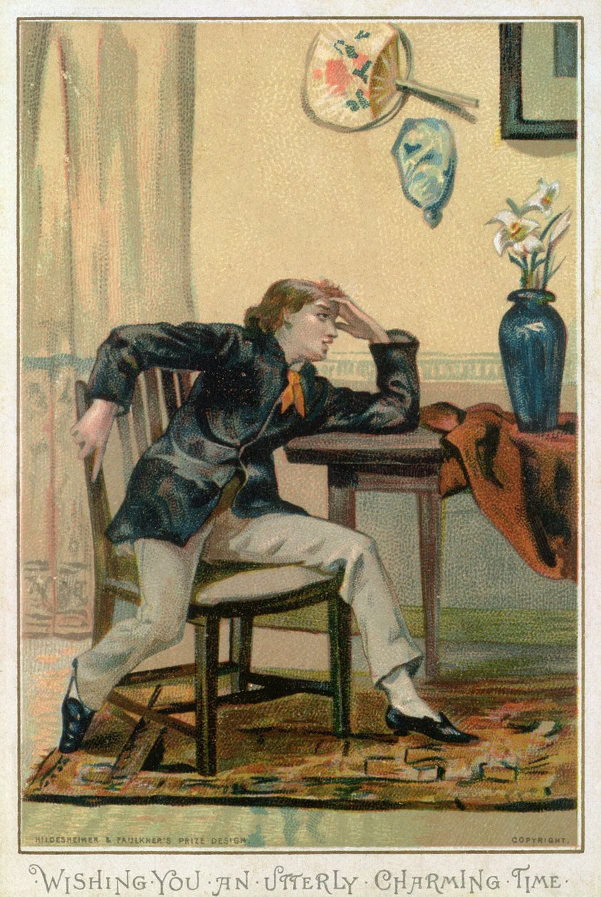 Desejando-lhe um tempo totalmente encantador, cartão de Natal vitoriana, publicado pela Hildesheimer und Faulkner, Londres, c.1880 de Albert Jnr. Ludovici