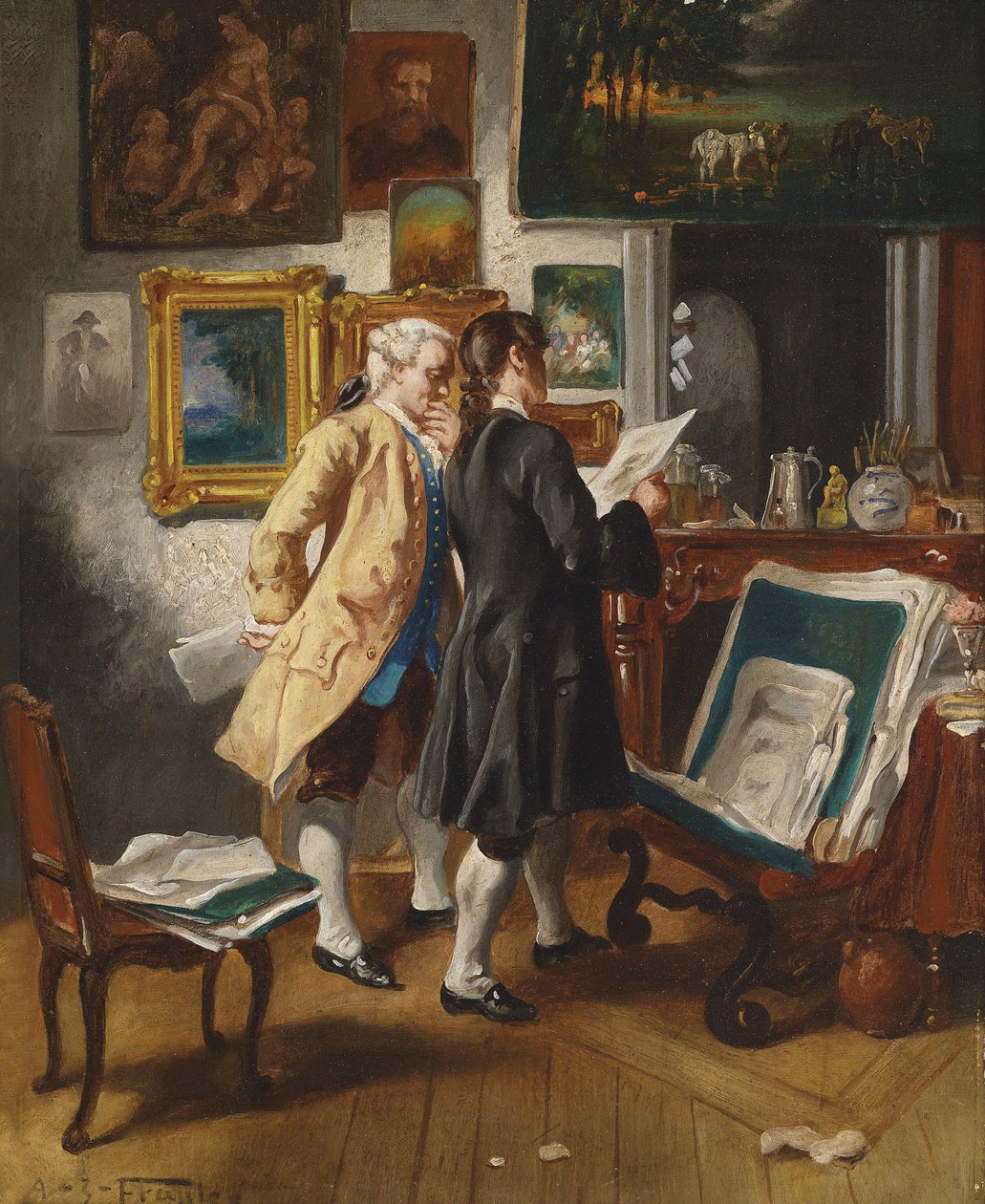 No concessionário de antiguidades de Albert Josef Franke
