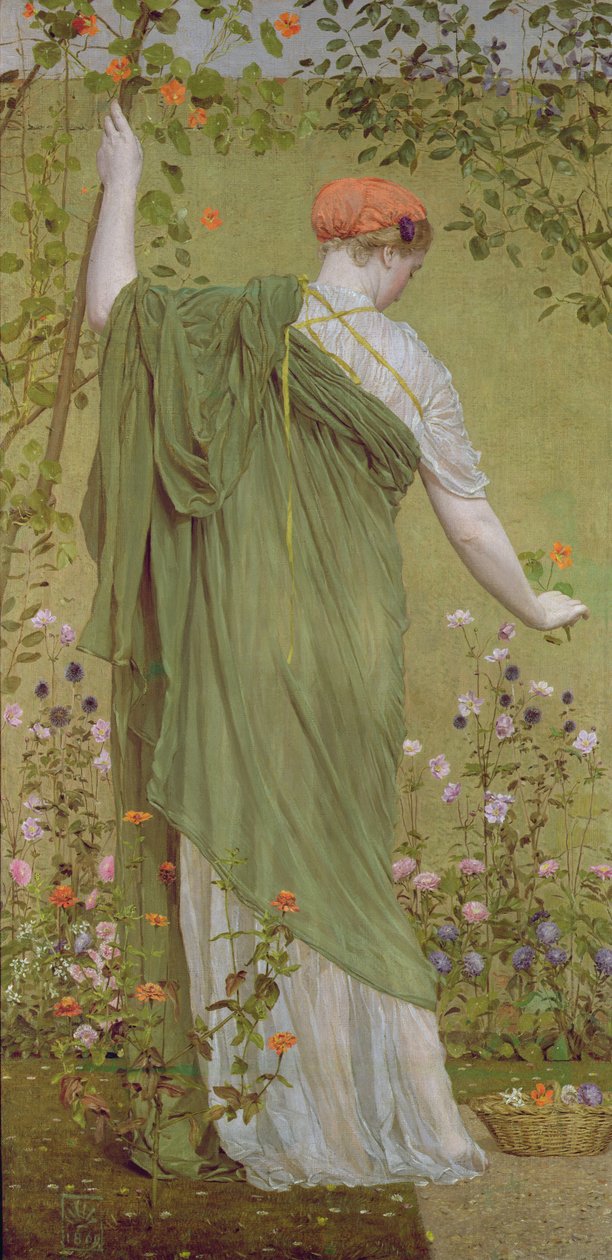 Um jardim de 1869 de Albert Joseph Moore