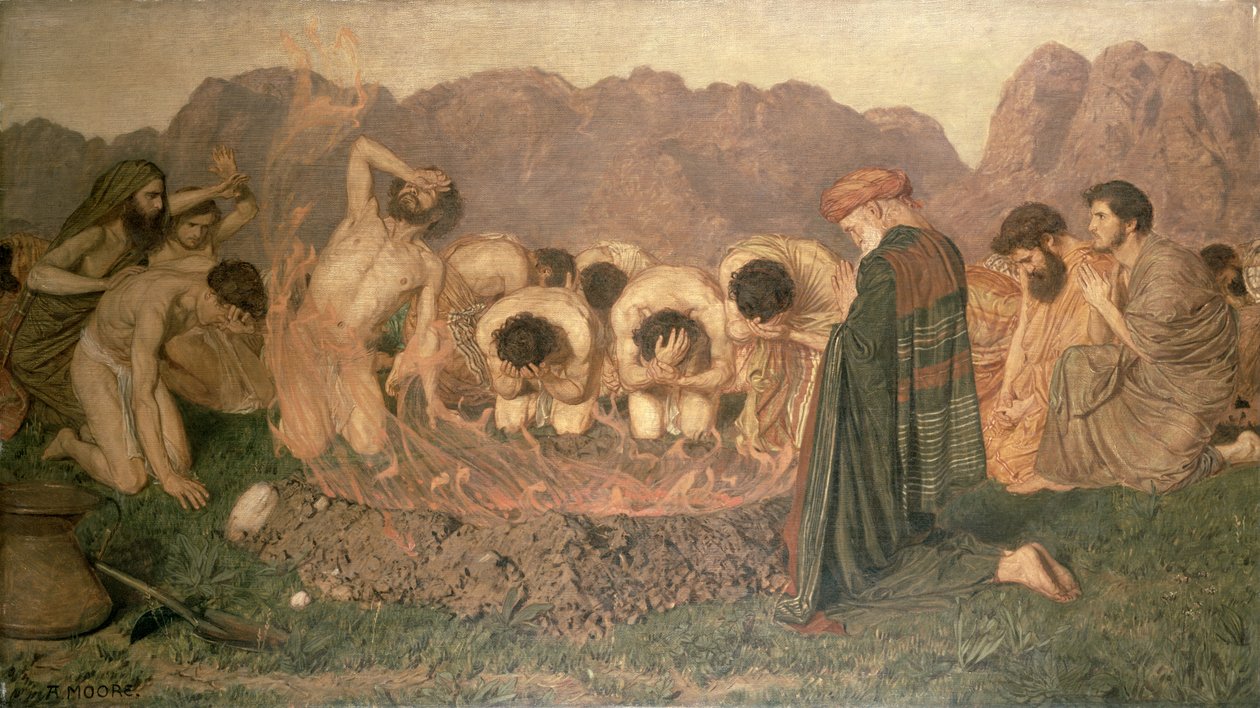 O Sacrifício de Elias de Albert Joseph Moore