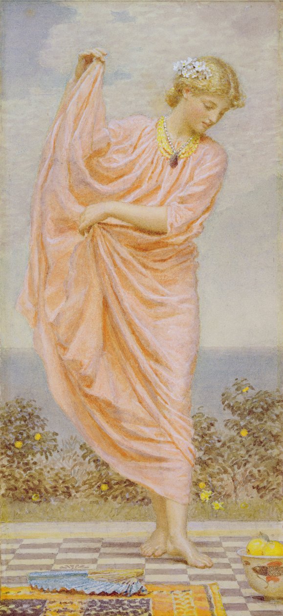 Laranjas, 1885 (wc e guache sobre papel) de Albert Joseph Moore