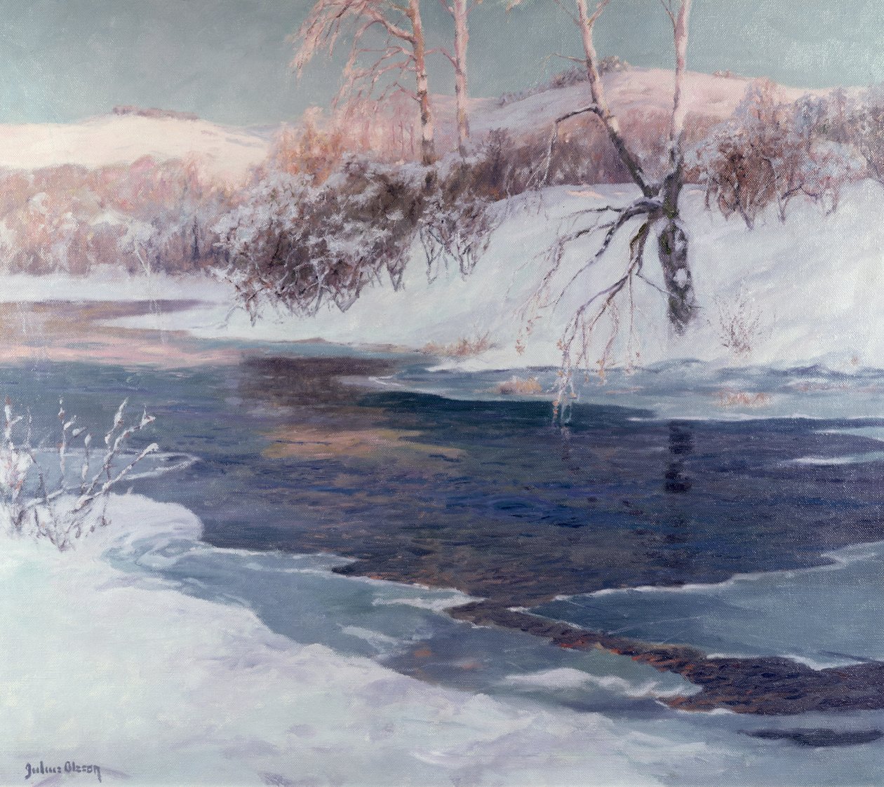 Cena de neve de Albert Julius Olsson