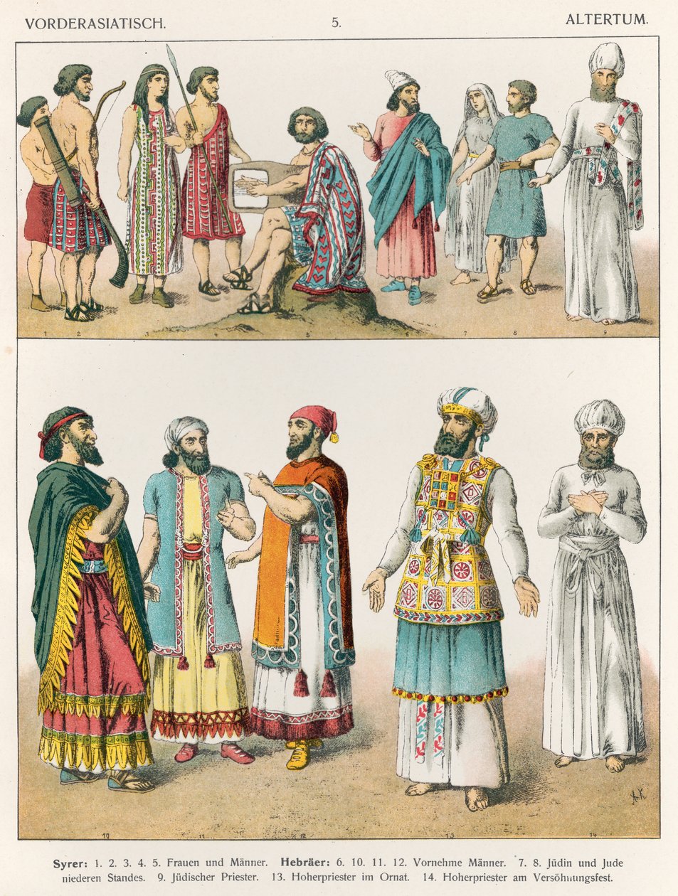 Early Asian Dress, de &39;Trachten der Voelker&39;, 1864 de Albert Kretschmer