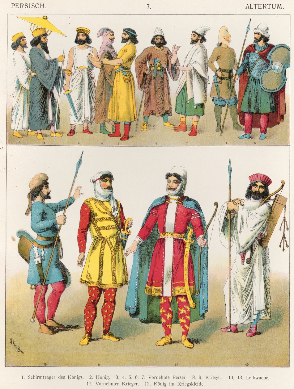 Vestido persa, de &39;Trachten der Voelker&39;, 1864 de Albert Kretschmer