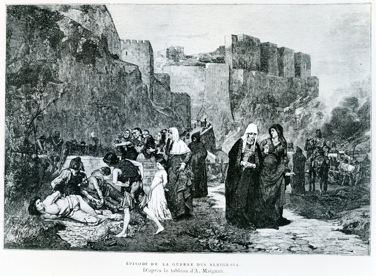 "Os insultos oferecidos aos prisioneiros", um episódio em 1211 durante a Cruzada Albigense de Albert Pierre Rene Maignan