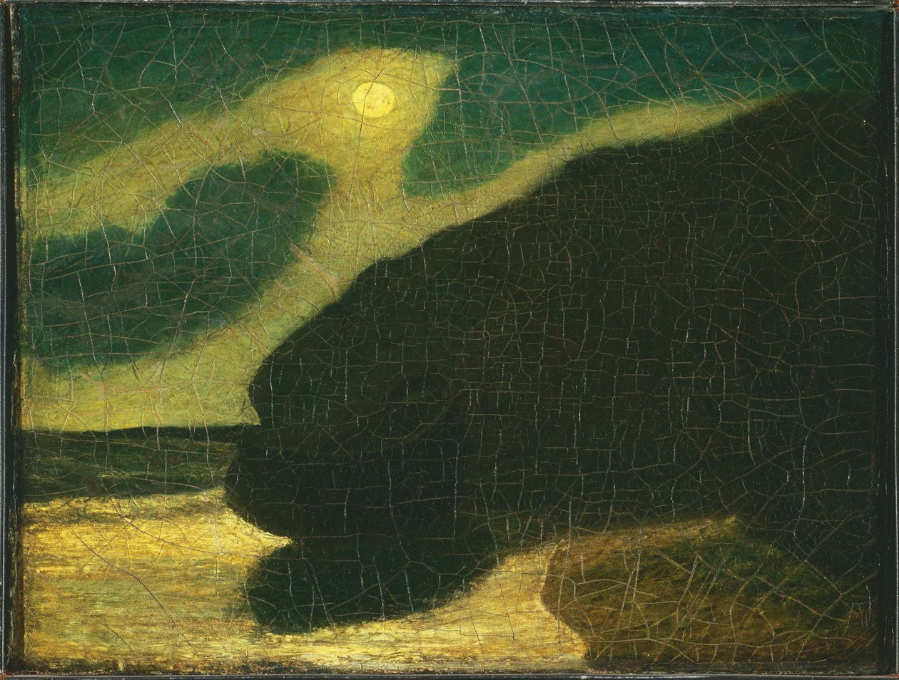 Enseada iluminada pela lua de Albert Pinkham Ryder