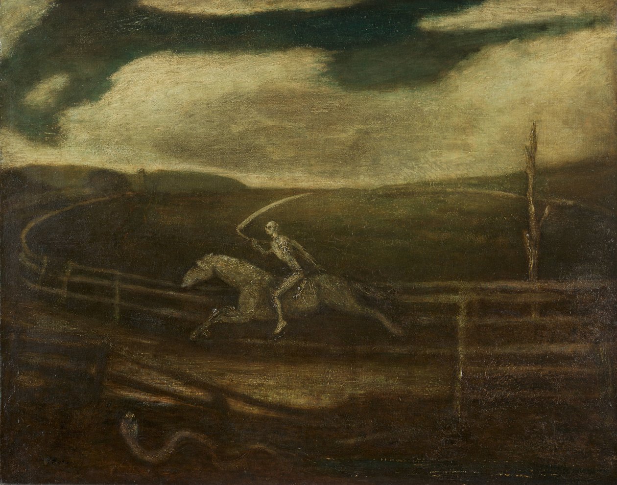O Autódromo (Morte em um Cavalo Pálido) de Albert Pinkham Ryder