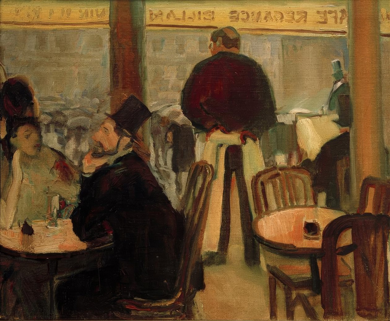 Café em Paris (Pariser Café II) de Albert Weisgerber