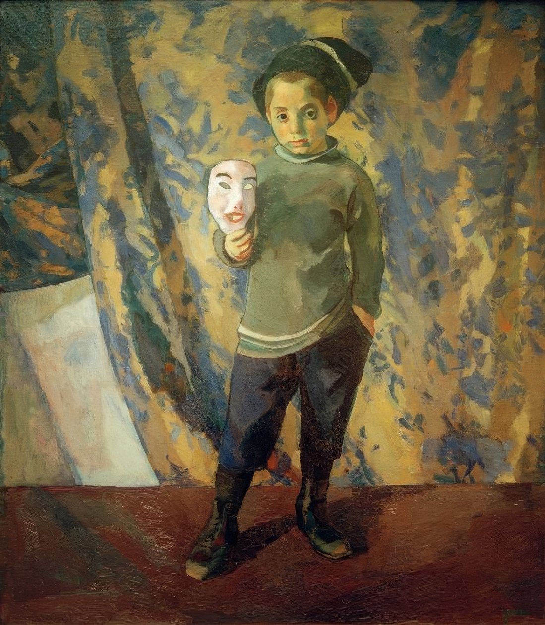 Menino com máscara de Albert Weisgerber