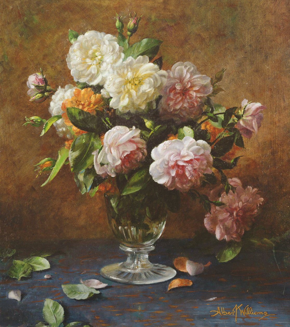 Um encontro de um antigo jardim de rosas de Albert Williams