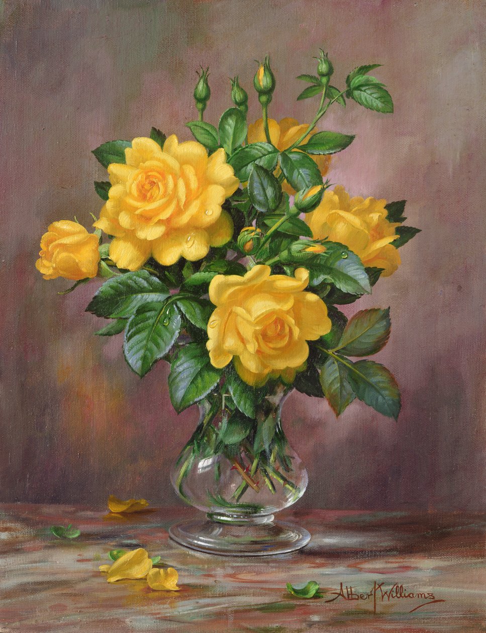 AB303 Rosas Amarelas Radiantes de Albert Williams