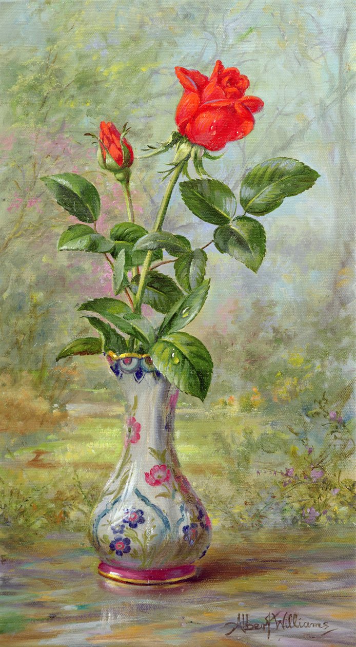 A rosa carmesim, um mensageiro do amor de Albert Williams