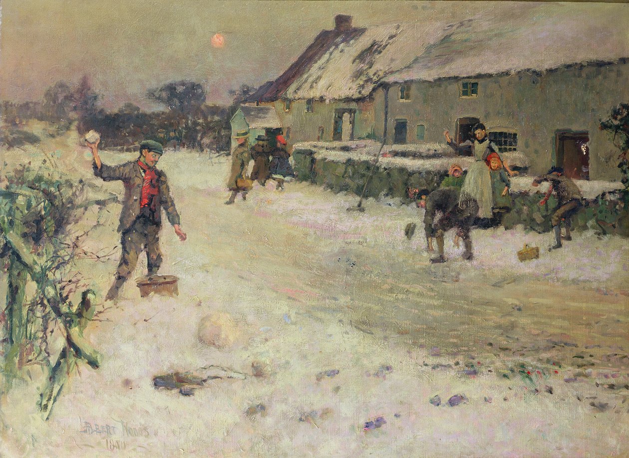 Snowballing, 1899 de Albert Woods