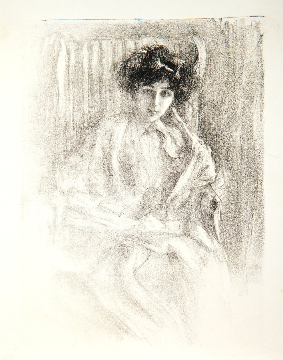 Madame Dayot, sentada, 1907 de Albert de Belleroche
