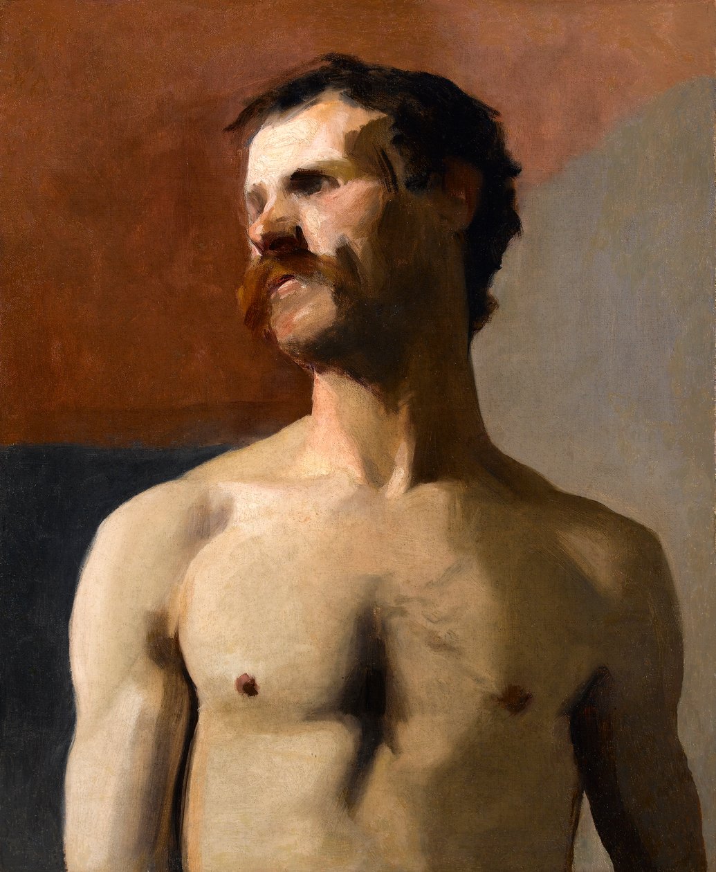Nu masculino - estudo da vida, c.1885 de Albert de Belleroche