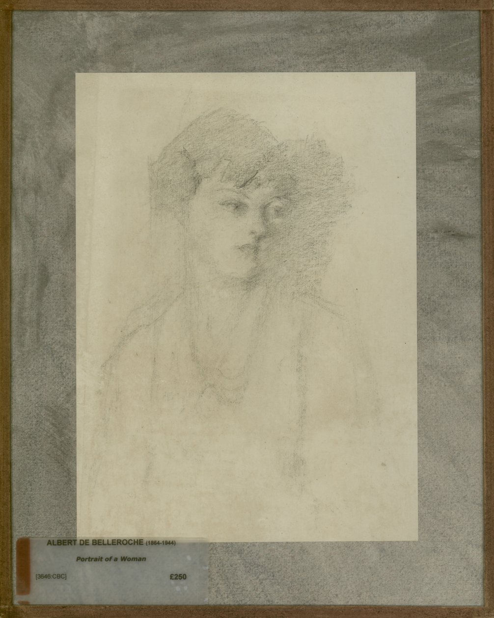 Retrato de uma mulher de Albert de Belleroche