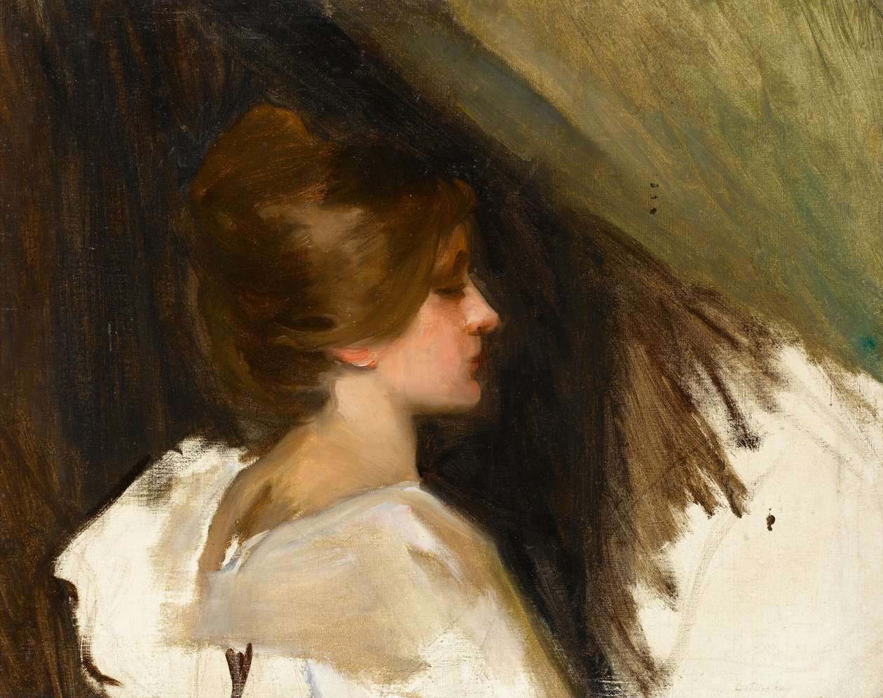 Retrato de uma mulher de Albert de Belleroche