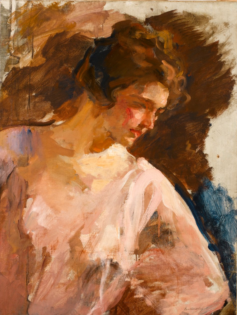 Retrato de uma jovem senhora, c.1900 de Albert de Belleroche