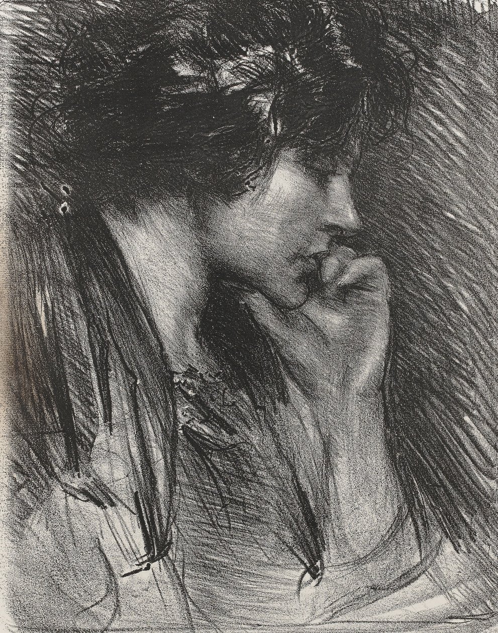 Perfil de uma mulher de Albert de Belleroche