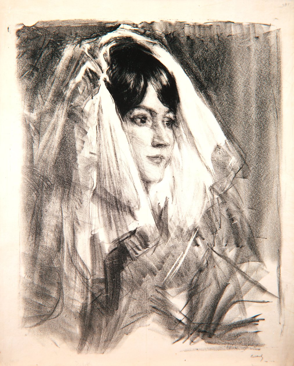 O Mantilla, Madame Anglada, 1905 de Albert de Belleroche