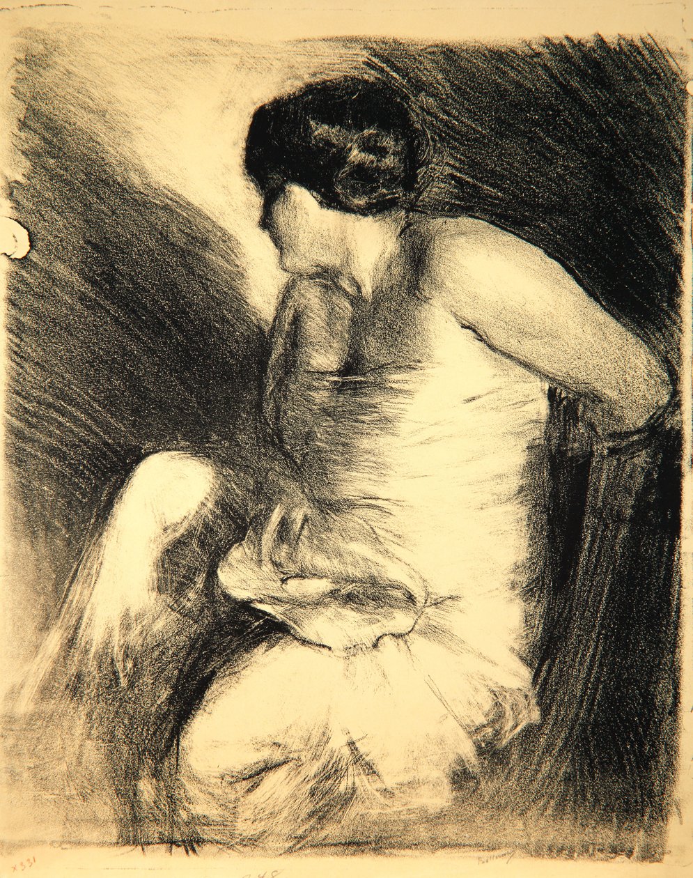 Mulher, seashell, 1906 de Albert de Belleroche