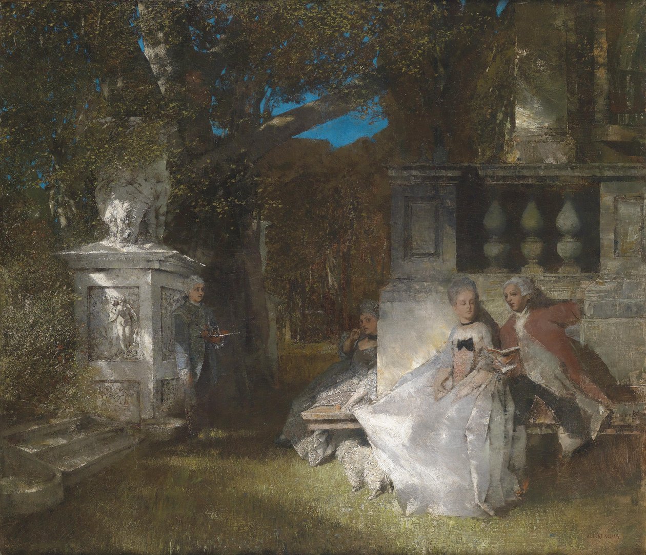 Galante cena no parque de Albert von Keller
