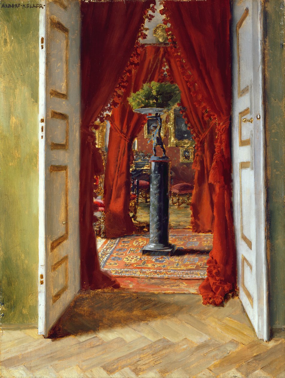 O quarto vermelho, 1882 de Albert von Keller