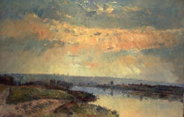 Tarde da Tarde no Sena de Albert Charles Lebourg