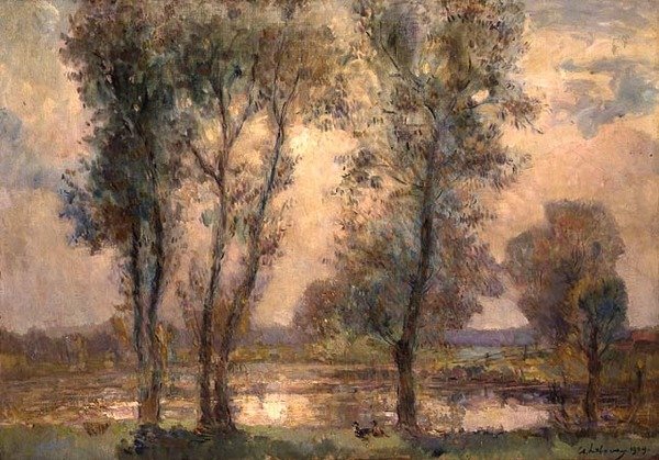Perto do Lago de Albert Charles Lebourg