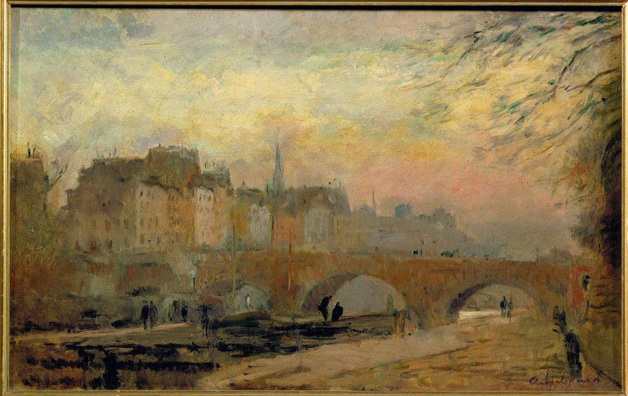 Quai de Paris (óleo sobre tela) de Albert-Charles Lebourg