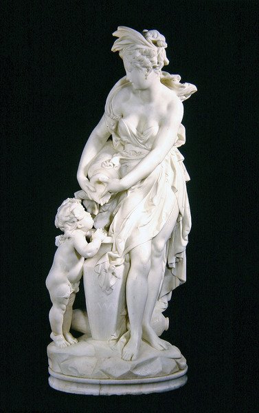 La Source (mármore branco) de Albert Ernest Carrier Belleuse